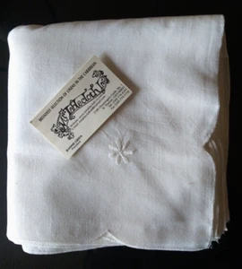 MR. TISCHDECKE Set 12 Elfenbein Servietten 12er SET - 17x17 NEU - Bild 1 von 5
