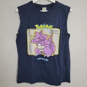 Vintage 90s 1999 Pokemon Nidoking Purple Rhydon Youth XL T Shirt - Picture 1 of 5