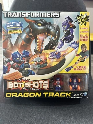 Transformers Bot Shots Dragon Track Battle Game Optimus Prime Megatron Sealed - Image 1 of 4