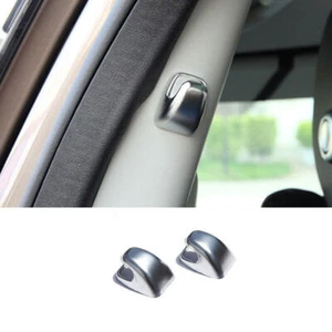 For Range Rover Evoque 2020-2023 Matte Silver B Pillar Hang Hook Cover Trim 2pcs - Foto 1 di 5