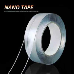 3 ROLLS ALIEN NANO TAPE Double Sided Removable Mounting Heavy Duty Adhesive Gel - Picture 1 of 23