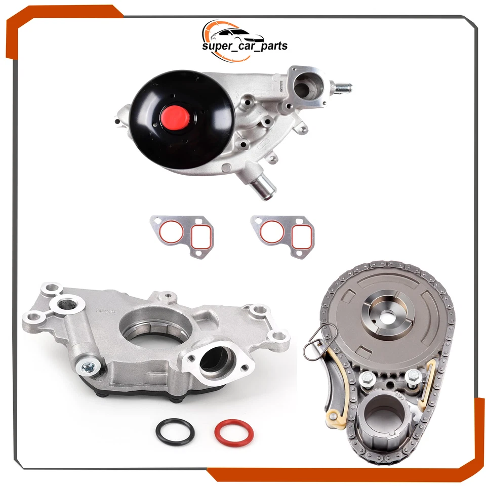 M295 Oil Pump Timing chain water pump kit for 2007-2014 Chevy Silverado GMC 5.3L Foto 1 de 4