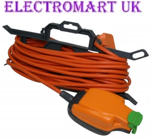 13A HEAVY DUTY ORANGE MAINS EXTENSION CABLE OUTDOOR GARDEN 1 GANG SOCKET 10M - Picture 1 of 1