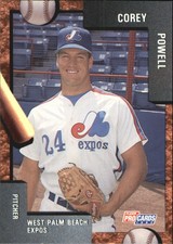 1992 West Palm Beach Expos Fleer/ProCards #2088 Corey Powell