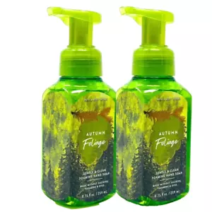 2 BATH & BODY WORKS AUTUMN FOLIAGE GENTLE CLEAN FOAMING HAND SOAP 8.75 FL OZ NEW - Picture 1 of 3