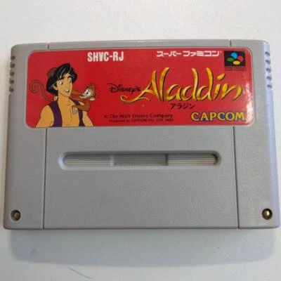 Super Famicom ALADDIN Disney's Nintendo Cartridge Only sfc Japanese 1993 - Image 1 of 4