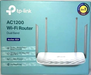 *NEW - TP-Link AC1200 WiFi Router Archer A54 Dual Band Wireless Internet Router - Picture 1 of 11