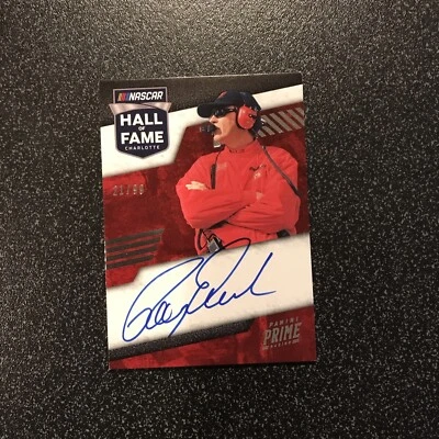 2023 Prime NASCAR Ray Evernham Hall Of Fame HOF Signatures Auto Autograph #21/99 - Image 1 of 3