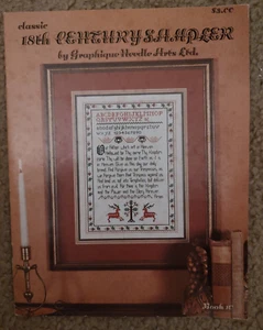 18th Century Sampler Cross Stitch Book - Picture 1 of 6