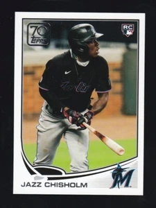 Topps Serie 2 2021 #70YT-63 JAZZ CHISHOLM JR RC 70 años de Topps inserción novato - Imagen 1 de 2