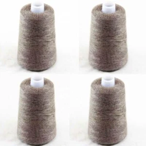 AIPYARN 4 Cones X100gr Fluffy Luxury Pure Quality Cashmere Hand Knitting Yarn 14 - Picture 1 of 4