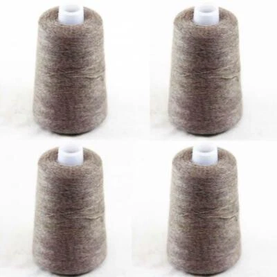 AIPYARN 4 conos X100gr esponjoso lujo pura calidad cachemir hilo de tejer a mano 14 Foto 1 de 4