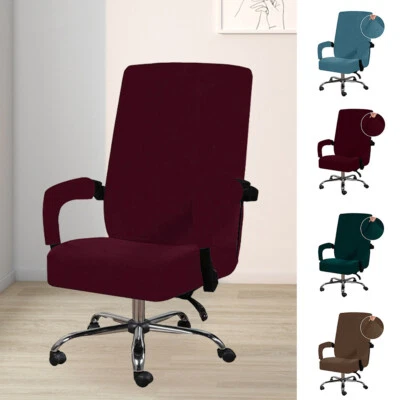 Rotierender Stuhlbezug Bürostuhlbezug Computerbankbezug Samt-Sesselbezug ↑ - Bild 1 von 4