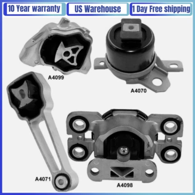 Motor & Trans Mount Set for 2011-2016 Land Rover Range Rover Evoque 2.0L Engine - Image 1 of 4