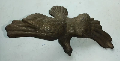 ANTICA ED ENORME AQUILA IN OTTONE CON APETURA  ALARE DI 25 CM EPOCA PRIMI 900 - Immagine 1 di 4