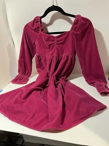 JANIE & JACK Girls Size 10 Velvet Sweetheart Dress Burgundy - Picture 1 of 5