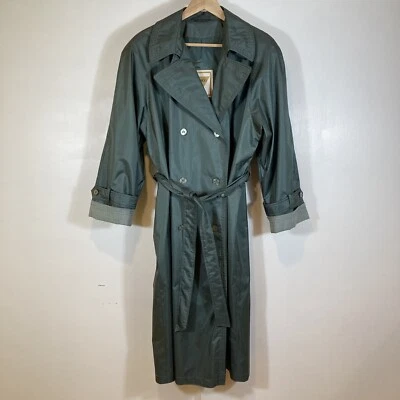 Chiango By Fleet Street Vintage Trench Jacket In Green Women’s Size 16 Petite - Image 1 of 4