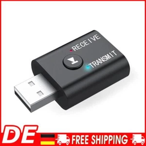 2 in 1 USB Bluetooth-kompatibler Adapter Wireless PC Laptop TV Auto Headsets - Photo 1/12
