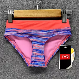 TYR Active Swim Bottom Girls Small 6 6X coral Blue UPF 50+ Parachute Penny - Picture 1 of 13