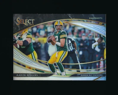 2019 Panini Select #20 AARON RODGERS Snapshots Silver Prizms Green Bay Packers - Image 1 of 2