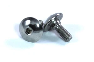 2x Stainless Screws Bolts m6 x 16mm 3mm Shoulder Step Fairing Pan Head Allen Key - Picture 1 of 3