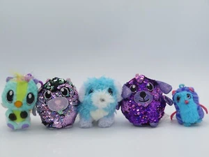 Scruff A Luvs Babies Plush Clip On Keychain LOT Blue Dog Hatchimals Shimmeez - Picture 1 of 6
