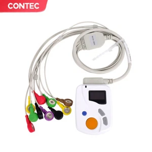 CE Holter ECG Dynamic 12 channel 48 Hr EKG analyzer recorder system, pc software - Picture 1 of 12