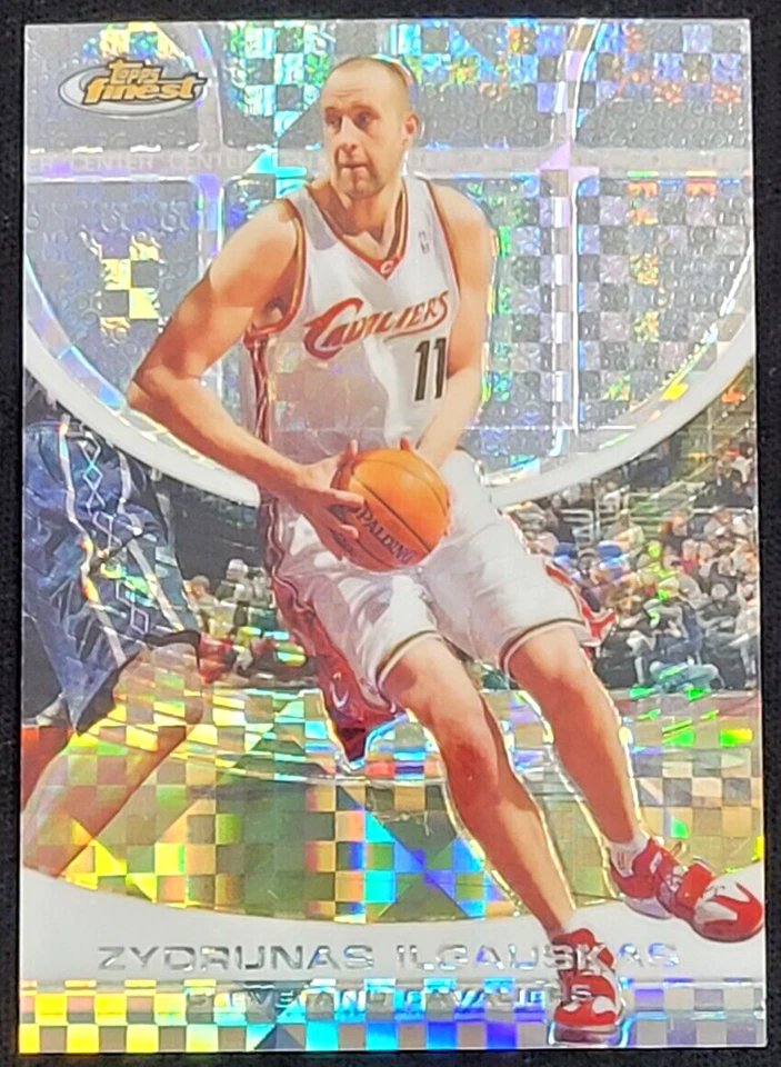 2005-06 TOPPS FINEST ZYDRUNAS ILGAUSKAS  X-FRACTOR #D 177/229 - Image 1 of 2