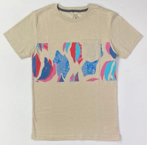 NEW Boy's Big Youth Volcom Modern Fit Cotton/Polyester T-Shirt - Picture 1 of 15