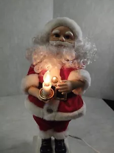 Vintage Telco Creations Inc Electronic Illuminated Santa 1995 Pre-owned Works - Bild 1 von 12
