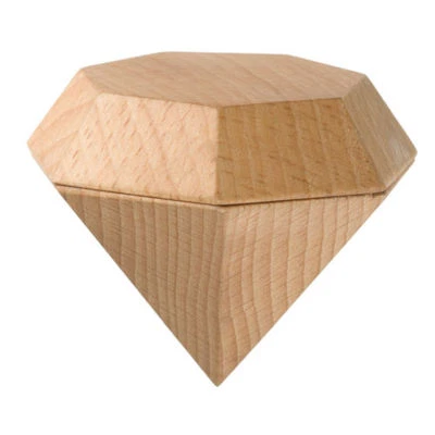 CAJA DE ANILLOS - Forma de diamante Foto 1 de 4