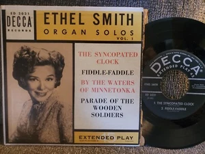 ETHEL SMITH Organ Solos Vol. 1 DECCA 45 RECORD EP ED-2021 - Picture 1 of 3
