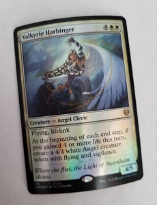 MTG Valkyrie Harbinger Foil 374 Promo KHM Kaldheim 2022 Magic the Gathering ENG - Picture 1 of 2