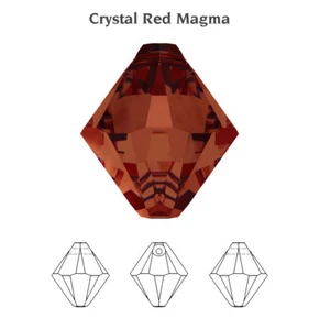 Superior PRIMERO 6328 Bicone Top Drilled Crystals Pendants * Many Colors - Picture 1 of 30