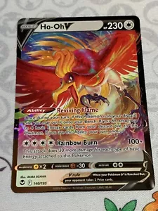 C1278 POKEMON TCG HO-OH V NM CARD HOLO #140 SILVER TEMPEST RARE - Picture 1 of 12