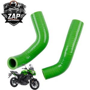 ZAP For 2007-2016 KAWASAKI KLE 650 VERSYS GREEN SILICONE RADIATOR HOSE KITS - Picture 1 of 8