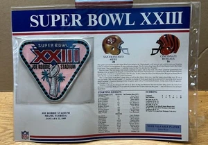 Willabee Ward Commemorative Super Bowl Patch 1989 San Francisco 49ers Bengals - Bild 1 von 4