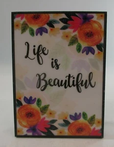 ETOP La vita è bella DECORAZIONE SCRIVANIA PRIMAVERA mini placca magnetica Ganz - Foto 1 di 4