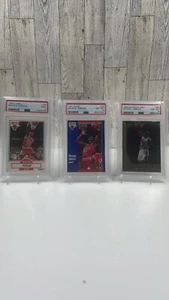 Three Michael Jordan PSA Graded Cards 1990 Fleer, 1991 Fleer, and 1998 Bowman ๐ฅ - Picture 1 of 7