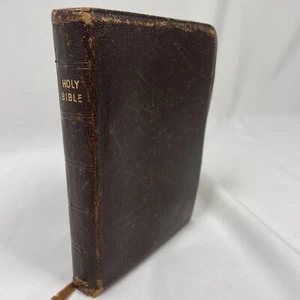 Leather Bible Silk Sewn India Pocket Book Vintage - Bild 1 von 24