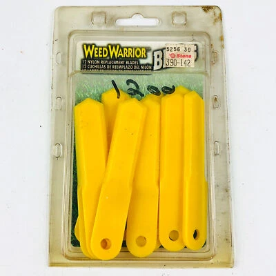 Weed Warrior 52410 Nylon Blades 12 Pack New Old Stock NOS Stens 390-142 - Image 1 of 4