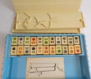 VINTAGE 1977 SUPER RUMMY BOARD GAME PLASCIT CREATIONS IN ORIG BOX COMPLETE - Picture 1 of 3