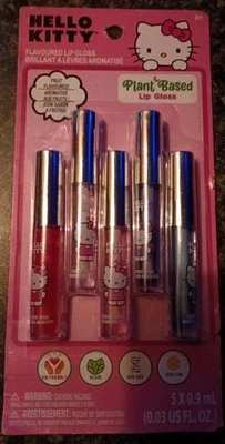 5 Count Hello Kitty Lip Gloss  Set  Sanrio Vegan - Image 1 of 2