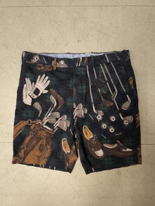 Polo Golf Ralph Lauren Shorts Classic Fit Stretch W36 Tartan Twill - Picture 1 of 7