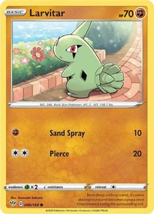 Pokemon Larvitar SWSH03: Darkness Ablaze 086/189 LP - Picture 1 of 1