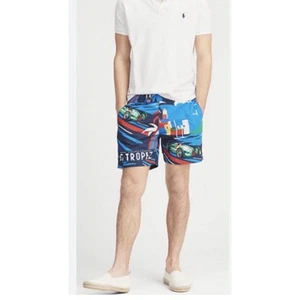 BAÑADOR POLO RALPH LAUREN RIVIERA ST.TROPEZ ESTAMPADO COMPLETO CERRADO HOMBRE 32 - Imagen 1 de 17