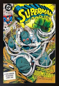 Superman the Man of Steel #18 Hi-Grade 1st Full Doomsday App. 1ª impresión DC 1992 - Imagen 1 de 2