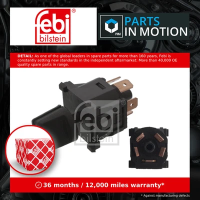 Heater Fan Switch fits VW GOLF Mk1, Mk1 GTI 74 to 93 321959511 VOLKSWAGEN Febi - Image 1 of 4