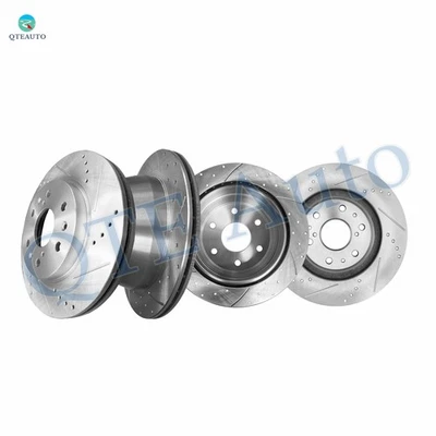 4 rotores de freno perforados F 329,95 mm-R 325 mm para Chevrolet Silverado 1500 2005-2007 Foto 1 de 4