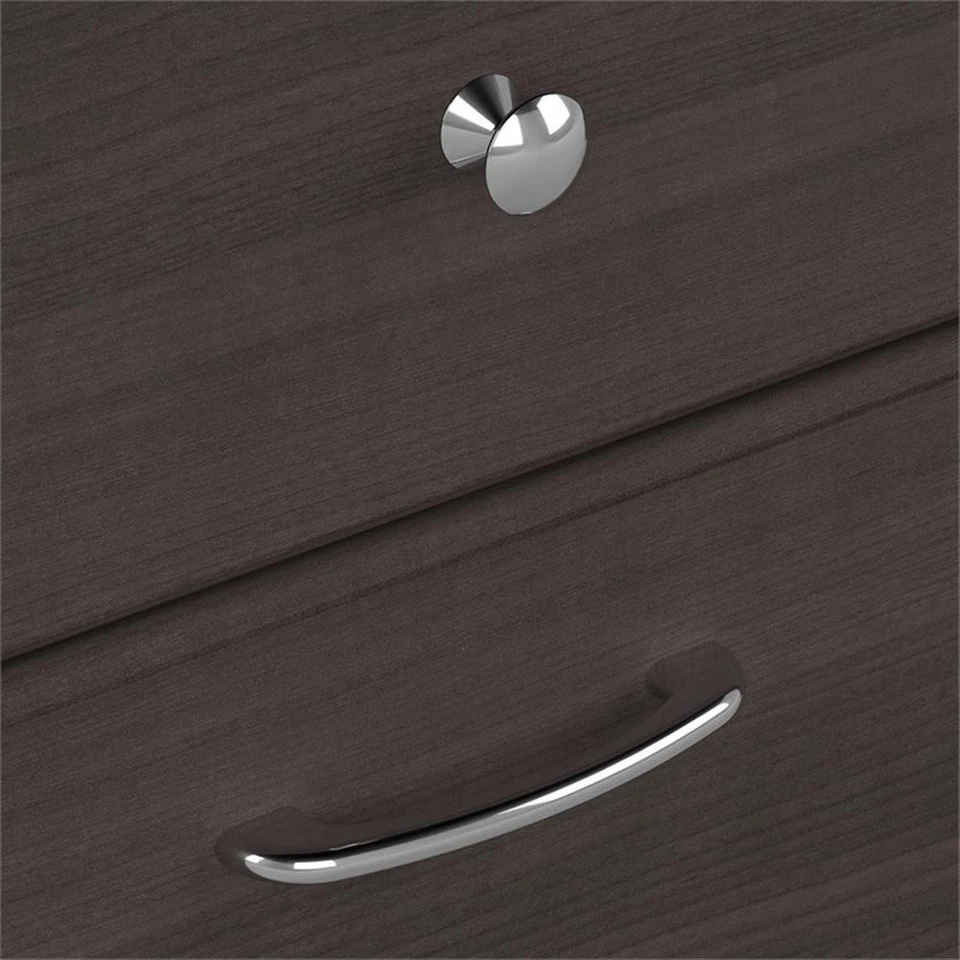 Cabot L Shaped Desk with Hutch in Heather Gray - Engineered Wood - Image 1 of 4